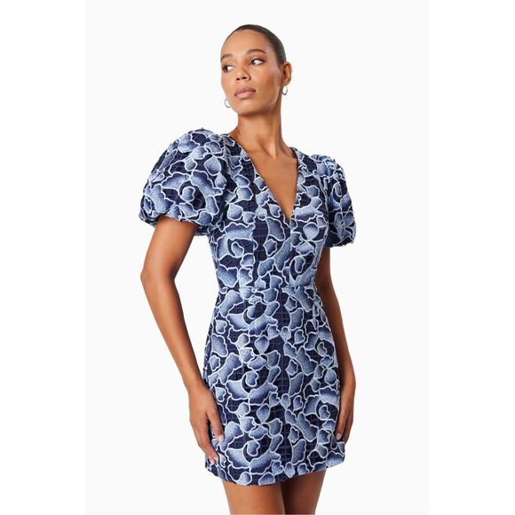 ELLIATT Mila Eventwear Mini Dress Blue Wedding Guest Cocktail 👗size M  NWT$355 - Picture 1 of 6